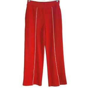 Spanx AirEssentials Pique Straight Leg Track Pants Poppy High-Rise Womens Large